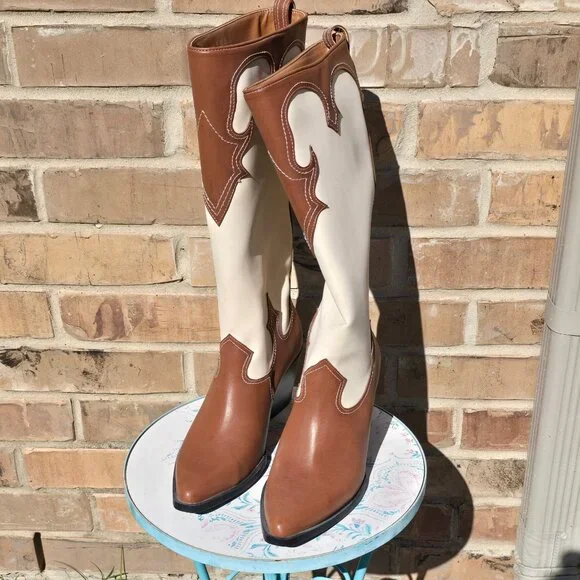 Never Worn Zodiac Women's Dawson Western Tall Boots Size 8 - Picture 1 of 6